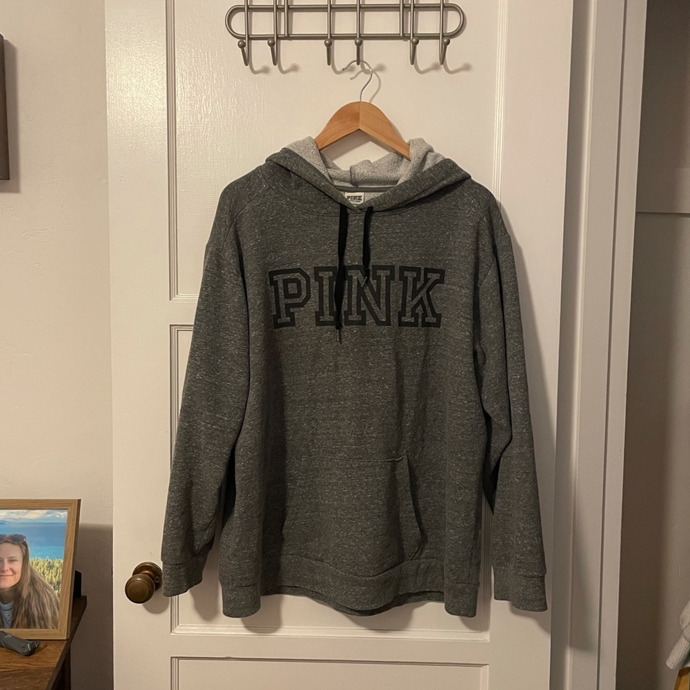 PINK grey hoodie